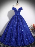 Celestial Sparkle Sequin Ball Gown
