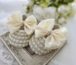 Silver Glitter & Pearl Baby Shoes - Image 8