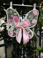 Enchanted Floral Embroidered Fairy Wings - Image 4