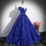 Celestial Sparkle Sequin Ball Gown - Image 4