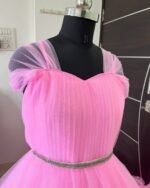 Ocean Teal Ruffle Tulle Gown - Image 2