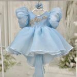 Sky Blue High-Low Frock