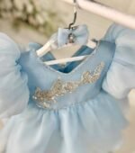 Sky Blue High-Low Frock - Image 4