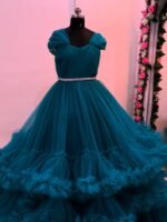 Ornate Golden Brocade Gown - Image 2