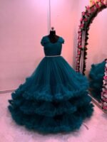 Ornate Golden Brocade Gown - Image 4