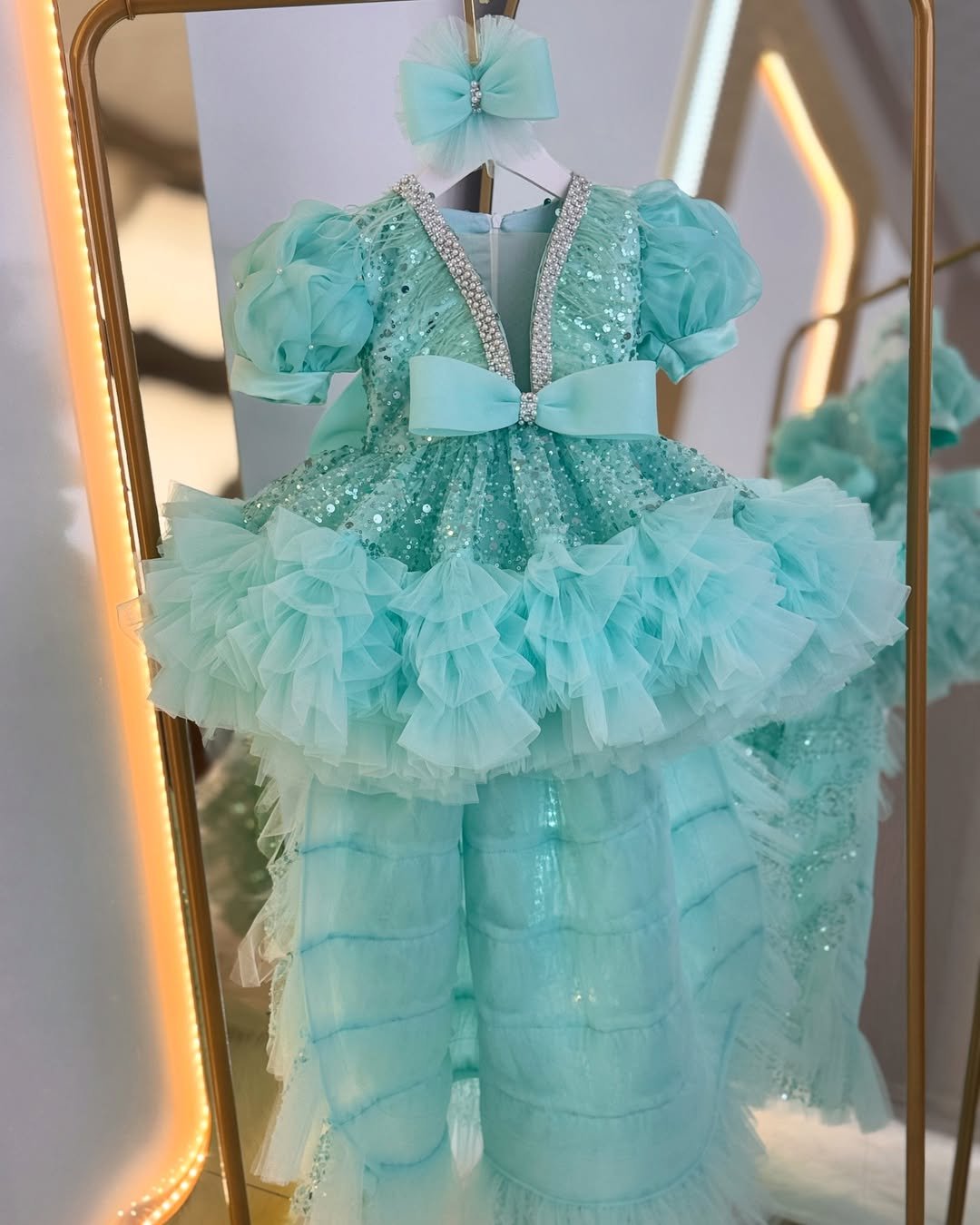 Fluffy Dreamy Princess Frock With Adjustable Tail - glowrosebd.com