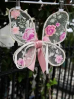 Enchanted Floral Embroidered Fairy Wings