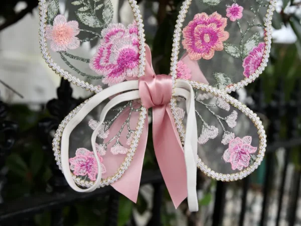 Enchanted Floral Embroidered Fairy Wings