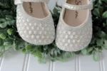 Glimmering Pearl & Crystal Flats - Image 3