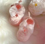 Handmade Crochet Newborn Baby Shoes - Image 4
