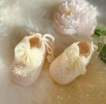 Handmade Crochet Newborn Baby Shoes - Image 6
