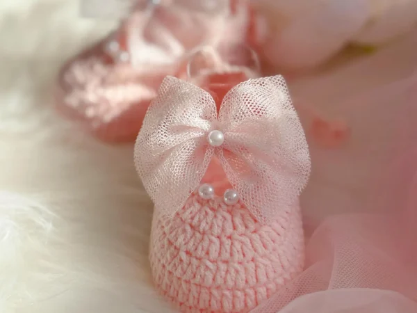 Handmade Crochet Newborn Baby Shoes