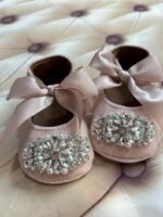 Rose Velvet Pearl Booties - Image 3