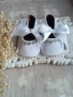 Velvet Ribbon Christening Booties - Image 9