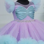 Purple & Blue Beaded Gown