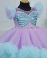 Purple & Blue Beaded Gown