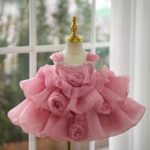 Regal Rose Petal Frock - Image 3