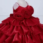 Crimson Rose Petal Frock - Image 4