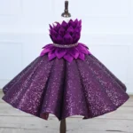 Royal Amethyst Petal Dress