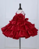 Crimson Rose Petal Frock - Image 8