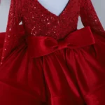 Ruby Red Sequin Princess Dress - Image 3