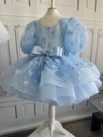 Sky Blue Butterfly Fantasy Frock - Image 7