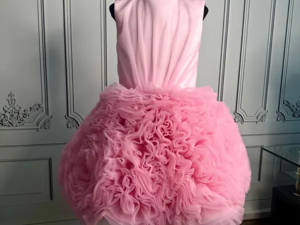 Cotton Candy Pink Ruffle Cloud Frock