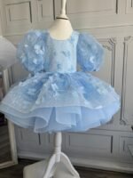 Sky Blue Butterfly Fantasy Frock