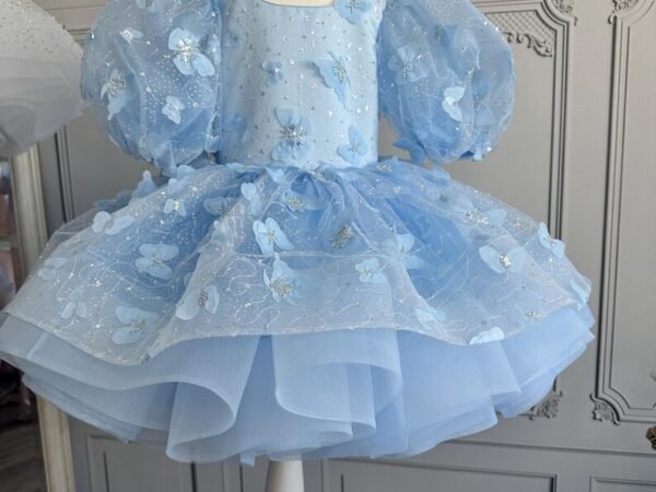 Sky Blue Butterfly Fantasy Frock