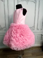 Cotton Candy Pink Ruffle Cloud Frock - Image 3