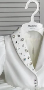 White Crystal Princess Party Dress - Image 2