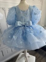 Sky Blue Butterfly Fantasy Frock - Image 2