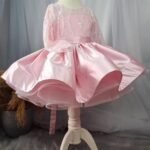 Crystal Snow Puffy Party Frock for Girls