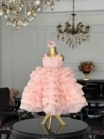 Shimmering Pink Fairy Princess Frock - Image 8