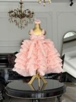 Shimmering Pink Fairy Princess Frock - Image 3