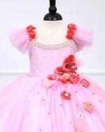 Red Rose Bloom Party Dress - Image 4