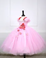 Red Rose Bloom Party Dress - Image 5