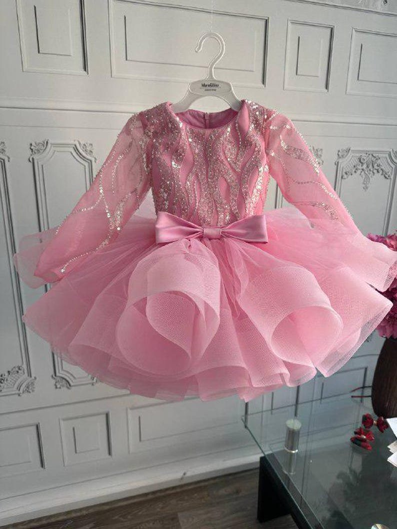 il_794xN.7703839669_m8ia.jpg Sparkling Pink Sequin Dream Frock - Image 1