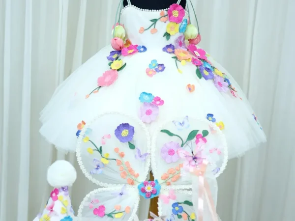 Enchanted Butterfly Garden Couture Frock